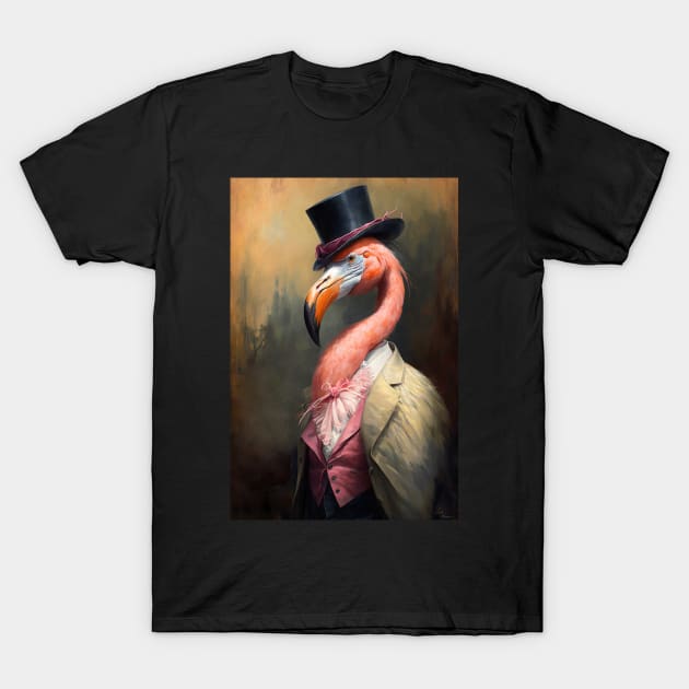 Pink Flamingo Classic Portrait T-Shirt by YeCurisoityShoppe